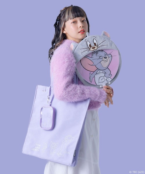 Tom＆Jerry（トムアンドジェリー）の「【公式】TOM and JERRY　推しが尊い　マルチポーチ（ポーチ・レディース・ホワイト/ブルー/イエロー/パープル/レッド/ピンク/オレンジ/グリーン/ブラック・FREE）」の19枚目の写真
