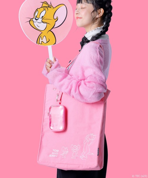 Tom＆Jerry（トムアンドジェリー）の「【公式】TOM and JERRY　推しが尊い　マルチポーチ（ポーチ・レディース・ホワイト/ブルー/イエロー/パープル/レッド/ピンク/オレンジ/グリーン/ブラック・FREE）」の22枚目の写真