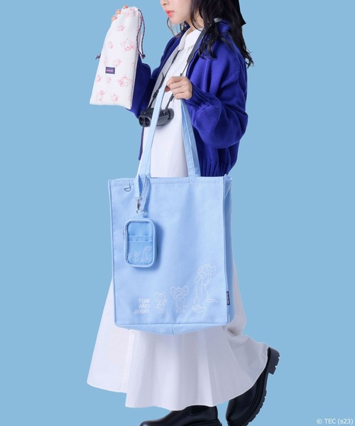 Tom＆Jerry（トムアンドジェリー）の「【公式】TOM and JERRY　推しが尊い　マルチポーチ（ポーチ・レディース・ホワイト/ブルー/イエロー/パープル/レッド/ピンク/オレンジ/グリーン/ブラック・FREE）」の16枚目の写真