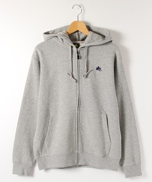LOGOS park（ロゴスパーク）の「【LOGOS Park/ロゴスパーク】USAコットン裏毛フルZIPパーカー（パーカー・メンズ・杢グレー/ダークグリーン/ダークオレンジ/ネイビー/マスタード/ブラック・M/L/LL）」の3枚目の写真