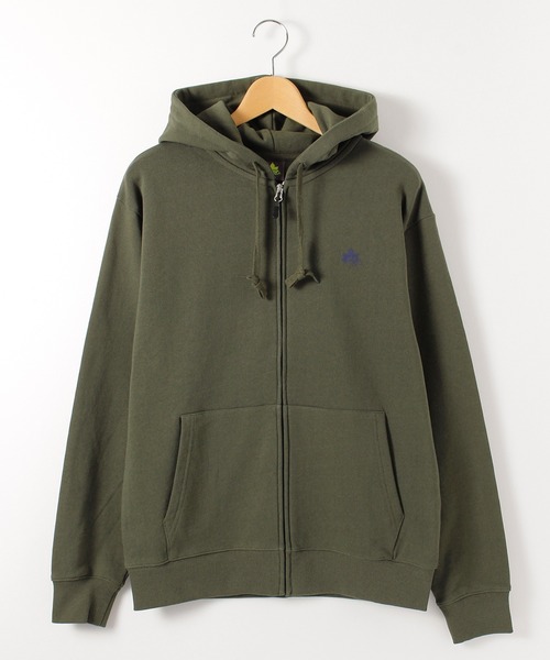 LOGOS park（ロゴスパーク）の「【LOGOS Park/ロゴスパーク】USAコットン裏毛フルZIPパーカー（パーカー・メンズ・杢グレー/ダークグリーン/ダークオレンジ/ネイビー/マスタード/ブラック・M/L/LL）」の4枚目の写真