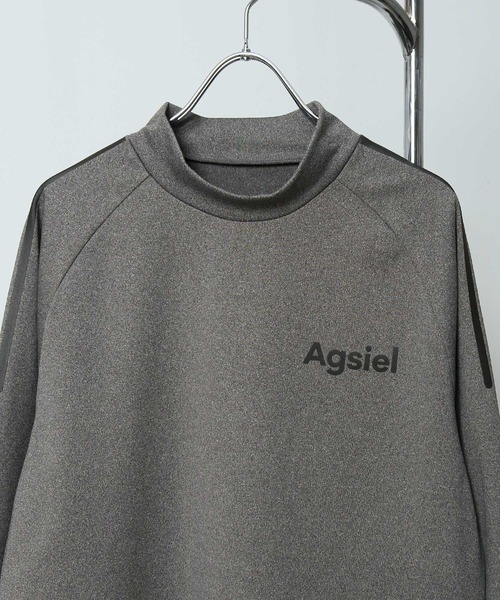 Agsiel(アグシエル)の「【Agsiel】 長袖モックネックTシャツ(Tシャツ/カットソー・メンズ・ネイビー/ブラック/トップグレー/ホワイト・LARGE/X-LARGE/MEDIUM)」の5枚目の写真