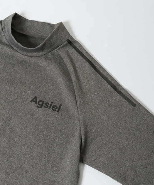 Agsiel(アグシエル)の「【Agsiel】 長袖モックネックTシャツ(Tシャツ/カットソー・メンズ・ネイビー/ブラック/トップグレー/ホワイト・LARGE/X-LARGE/MEDIUM)」の6枚目の写真