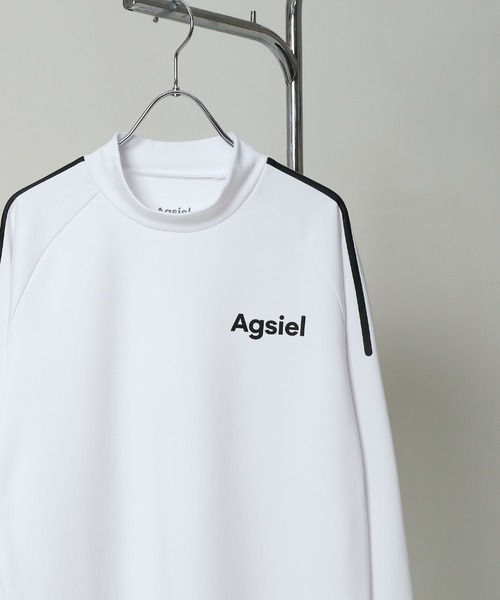 Agsiel(アグシエル)の「【Agsiel】 長袖モックネックTシャツ(Tシャツ/カットソー・メンズ・ネイビー/ブラック/トップグレー/ホワイト・LARGE/X-LARGE/MEDIUM)」の13枚目の写真