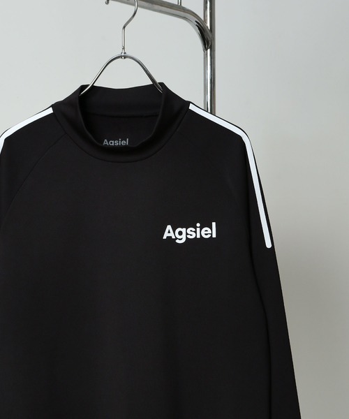 Agsiel(アグシエル)の「【Agsiel】 長袖モックネックTシャツ(Tシャツ/カットソー・メンズ・ネイビー/ブラック/トップグレー/ホワイト・LARGE/X-LARGE/MEDIUM)」の14枚目の写真