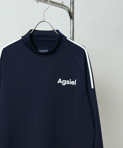 Agsiel(アグシエル)の「【Agsiel】 長袖モックネックTシャツ(Tシャツ/カットソー・メンズ・ネイビー/ブラック/トップグレー/ホワイト・LARGE/X-LARGE/MEDIUM)」の16枚目の写真