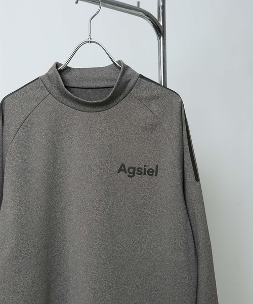 Agsiel(アグシエル)の「【Agsiel】 長袖モックネックTシャツ(Tシャツ/カットソー・メンズ・ネイビー/ブラック/トップグレー/ホワイト・LARGE/X-LARGE/MEDIUM)」の15枚目の写真