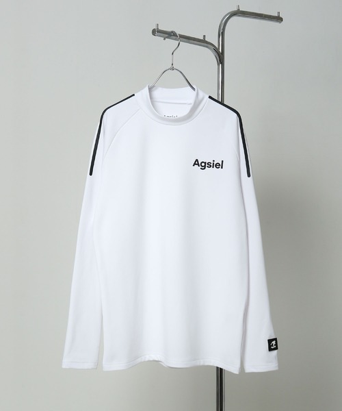 Agsiel(アグシエル)の「【Agsiel】 長袖モックネックTシャツ(Tシャツ/カットソー・メンズ・ネイビー/ブラック/トップグレー/ホワイト・LARGE/X-LARGE/MEDIUM)」の21枚目の写真