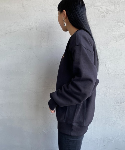 Carhartt WIP（カーハートダブリューアイピー）の「[carhartt WIP/カーハートダブリューアイピー] AMERICAN SCRIPT ワンポイントロゴ刺繍スウェット（スウェット・メンズ・ブラック/ダークグリーン/ブルー/ナチュラル/ライトグレー・S/M/L/XL）」の21枚目の写真