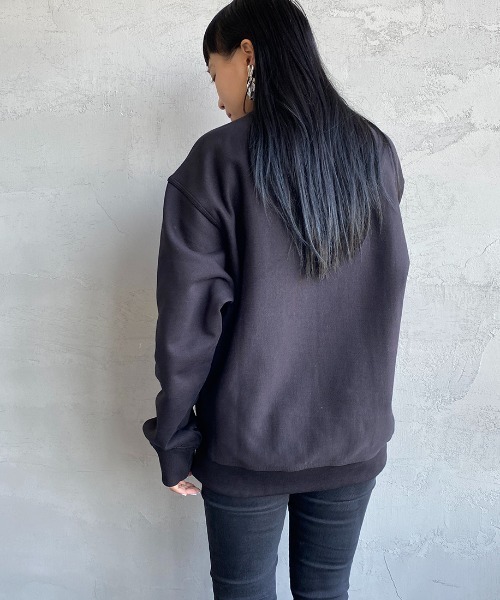 Carhartt WIP（カーハートダブリューアイピー）の「[carhartt WIP/カーハートダブリューアイピー] AMERICAN SCRIPT ワンポイントロゴ刺繍スウェット（スウェット・メンズ・ブラック/ダークグリーン/ブルー/ナチュラル/ライトグレー・S/M/L/XL）」の22枚目の写真