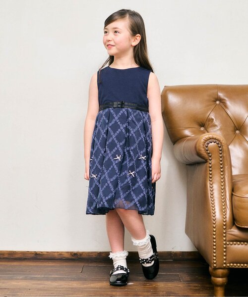 apres les cours（アプレレクール）の「フォーマルジャンパースカート（ワンピース・キッズ・ネイビー/ラベンダー・110/100/120/130）」の17枚目の写真