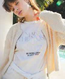 VIS | 【洗える】アソートロゴロングTシャツ(Tシャツ/カットソー)