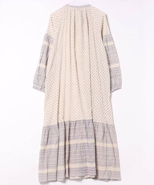 チャイハネ（チャイハネ）の「【チャイハネ】エスニックプリントワンピース（ワンピース・レディース・オレンジ/ピンク/ベージュ/ブラック/グリーン・FREE）」の6枚目の写真