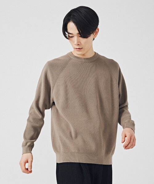 EDIFICE（エディフィス）の「14ゲージ アゼ クルーネックニット（ニット/セーター・メンズ・ベージュ/ホワイト系その他/レッド/グリーン/ブラック/ブルー・LARGE/MEDIUM）」の17枚目の写真