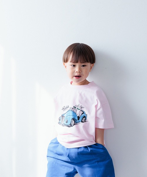 LOWRYS FARM(ローリーズファーム)の「アニマルプリントTシャツ 103007(Tシャツ/カットソー・キッズ・グレー/チャコールグレー/ピンク・110cm/120cm/130cm/140cm/150cm)」の3枚目の写真