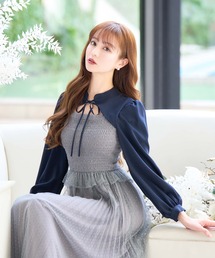 エミリアウィズNebula dot tulle dress