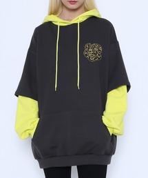 PUNYUS | 配色フェイクレイヤードパーカー(パーカー)