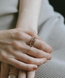 Ops.（オプス）の「リング ゴールド シルバー925 極細 レディース 金属アレルギー対応【Solone ソロネ】（リング）」