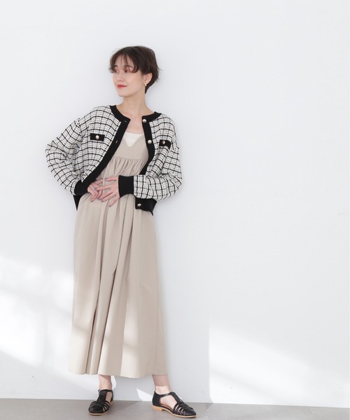 N.（N. Natural Beauty Basic）（エヌエヌナチュラルビューティーベーシック）の「◆ボリュームキャミワンピース（ワンピース・レディース・ベージュ/ブラック/チャコールグレー・MEDIUM）」の18枚目の写真