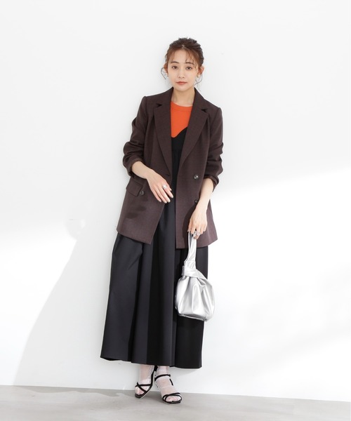 N.（N. Natural Beauty Basic）（エヌエヌナチュラルビューティーベーシック）の「◆ボリュームキャミワンピース（ワンピース・レディース・ベージュ/ブラック/チャコールグレー・MEDIUM）」の6枚目の写真