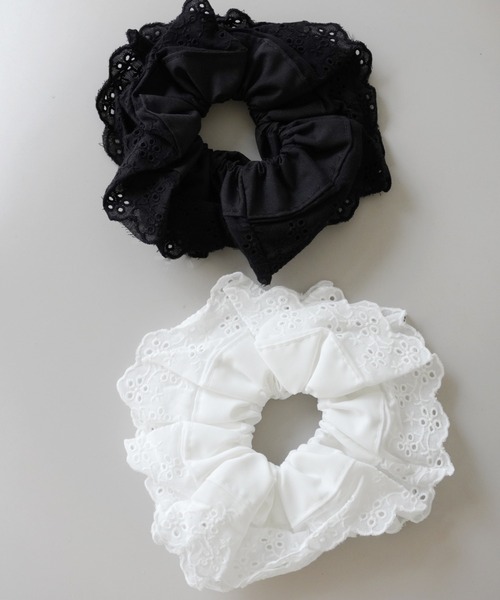 IMARI（イマリ）の「【 IMARI / イマリ 】 パンチングレース ガーリー シュシュ（シュシュ・レディース・ホワイト/ブラック/レッド/イエロー/ブルー/ピンク・FREE）」の9枚目の写真