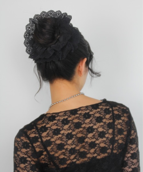 IMARI（イマリ）の「【 IMARI / イマリ 】 パンチングレース ガーリー シュシュ（シュシュ・レディース・ホワイト/ブラック/レッド/イエロー/ブルー/ピンク・FREE）」の15枚目の写真