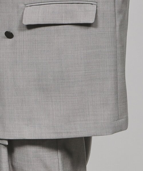 tk.TAKEO KIKUCHI（ティーケータケオキクチ）の「◆テックリネン5分袖ジャケット（セットアップ対応）（テーラードジャケット・メンズ・ライトグレー/ブルー系その他・03/02）」の10枚目の写真