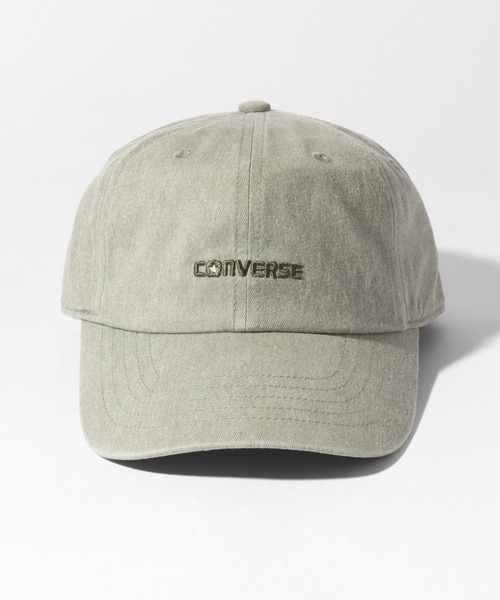 CONVERSE（コンバース）の「【CONVERSE/コンバース】ピグメント ワンポイントロゴ ローキャップ（キャップ・メンズ・マスタード/オレンジ/グリーン/ピンク/ベージュ/ネイビー/ライトブルー/ブラック・FREE）」の4枚目の写真