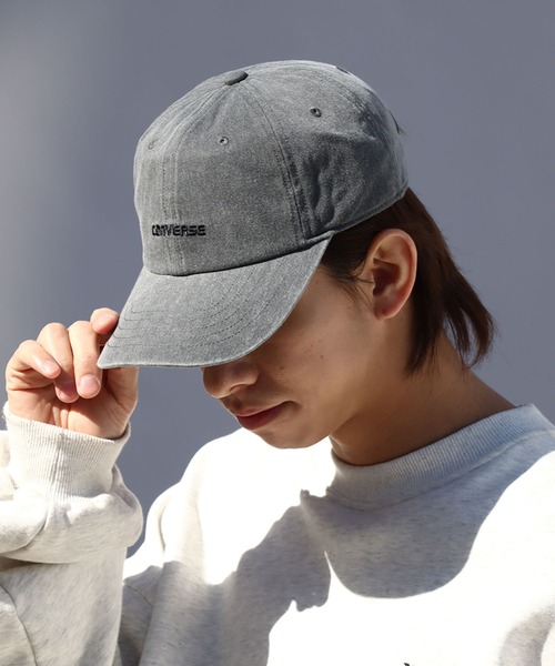 CONVERSE（コンバース）の「【CONVERSE/コンバース】ピグメント ワンポイントロゴ ローキャップ（キャップ・メンズ・マスタード/オレンジ/グリーン/ピンク/ベージュ/ネイビー/ライトブルー/ブラック・FREE）」の11枚目の写真