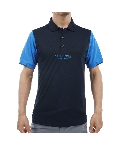 TOMMY HILFIGER GOLF（トミー ヒルフィガー ゴルフ）の「ｶﾗｰﾌﾞﾛｯｸ 半袖ﾎﾟﾛｼｬﾂ（ポロシャツ・メンズ・ブラック/ホワイト/ネイビー/グリーン・LL/L/XL/M）」の15枚目の写真