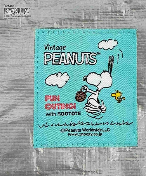 Vintage PEANUTS(ビンテージピーナッツ)の「ルートート/SNOOPY IP.デリ.Peanuts-9F(ショルダーバッグ・レディース・シルバー/ブルー/ブラック/チェック・FREE)」の7枚目の写真