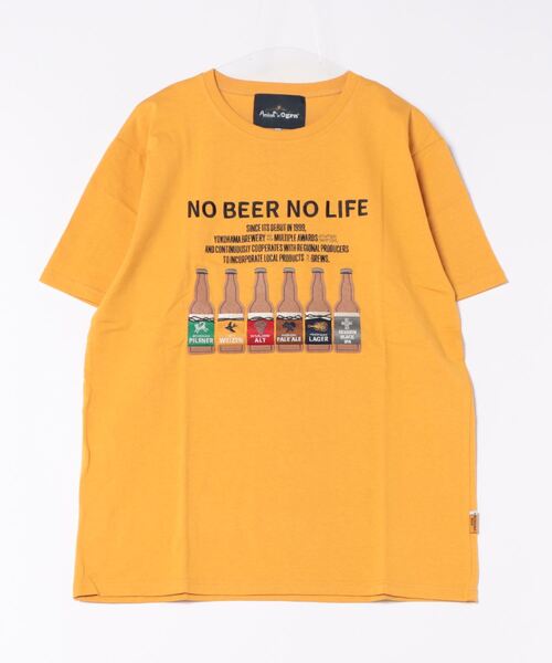 チャイハネ（チャイハネ）の「【チャイハネ】YOKOHAMA BEER×grn×Amina ヨヨビＴシャツ（Tシャツ/カットソー・メンズ・ホワイト/ブラック/イエロー・M/L）」の3枚目の写真