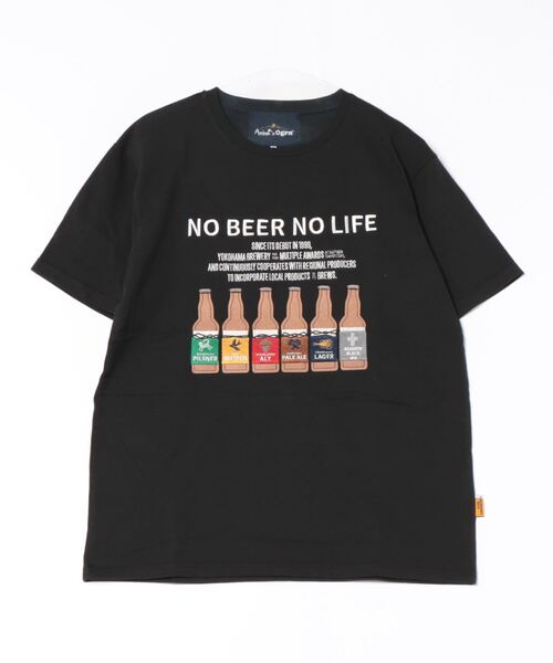 チャイハネ（チャイハネ）の「【チャイハネ】YOKOHAMA BEER×grn×Amina ヨヨビＴシャツ（Tシャツ/カットソー・メンズ・ホワイト/ブラック/イエロー・M/L）」の2枚目の写真