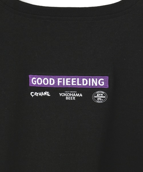 チャイハネ（チャイハネ）の「【チャイハネ】YOKOHAMA BEER×grn×Amina ヨヨビＴシャツ（Tシャツ/カットソー・メンズ・ホワイト/ブラック/イエロー・M/L）」の11枚目の写真