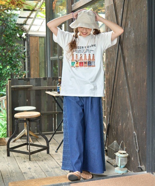 チャイハネ（チャイハネ）の「【チャイハネ】YOKOHAMA BEER×grn×Amina ヨヨビＴシャツ（Tシャツ/カットソー・メンズ・ホワイト/ブラック/イエロー・M/L）」の5枚目の写真