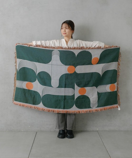 BIRTHDAY BAR(バースデイバー)の「【SAHIR サヒール】Throwket hourglass スローケット(ブランケット・レディース・グリーン・フリー)」の9枚目の写真