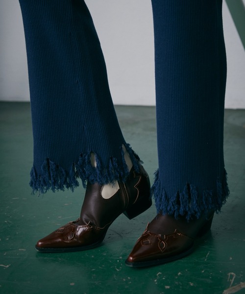 CREOLME（クレオルム）の「(CREOLME)レイヤードニットスカートパンツ（その他パンツ・レディース・ネイビー/ブラック・FREE）」の16枚目の写真