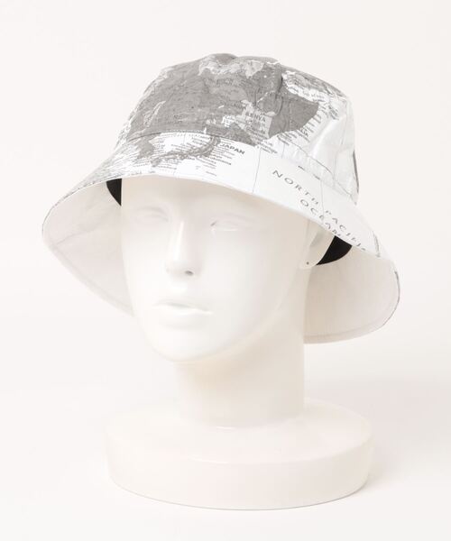 HOUSTON(ヒューストン)の「HOUSTON / 地図柄ペーパーハットTYVEK PAPER HAT / HS6848(ハット・レディース・ホワイト/ブラック・FREE)」の7枚目の写真