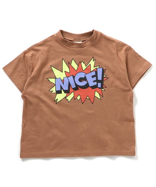 BREEZE(ブリーズ)の「【WEB限定】カラバリプリント半袖Tシャツ(Tシャツ/カットソー・キッズ・パープル/ベージュ/チャコール/ミント/ネイビー/イエロー/キャメル/ピンク/オフホワイト/サックスブルー・110/150/90/100/130/120/140)」の9枚目の写真