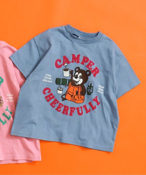 BREEZE(ブリーズ)の「【WEB限定】カラバリプリント半袖Tシャツ(Tシャツ/カットソー・キッズ・パープル/ベージュ/チャコール/ミント/ネイビー/イエロー/キャメル/ピンク/オフホワイト/サックスブルー・110/150/90/100/130/120/140)」の6枚目の写真