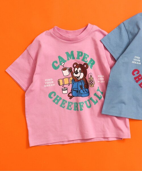 BREEZE(ブリーズ)の「【WEB限定】カラバリプリント半袖Tシャツ(Tシャツ/カットソー・キッズ・パープル/ベージュ/チャコール/ミント/ネイビー/イエロー/キャメル/ピンク/オフホワイト/サックスブルー・110/150/90/100/130/120/140)」の10枚目の写真
