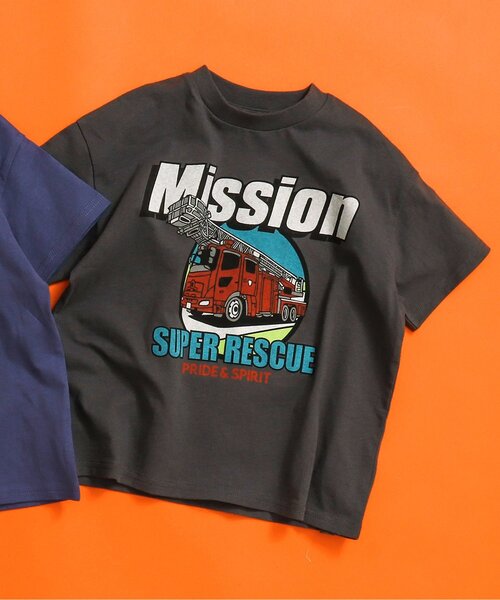 BREEZE(ブリーズ)の「【WEB限定】カラバリプリント半袖Tシャツ(Tシャツ/カットソー・キッズ・パープル/ベージュ/チャコール/ミント/ネイビー/イエロー/キャメル/ピンク/オフホワイト/サックスブルー・110/150/90/100/130/120/140)」の3枚目の写真
