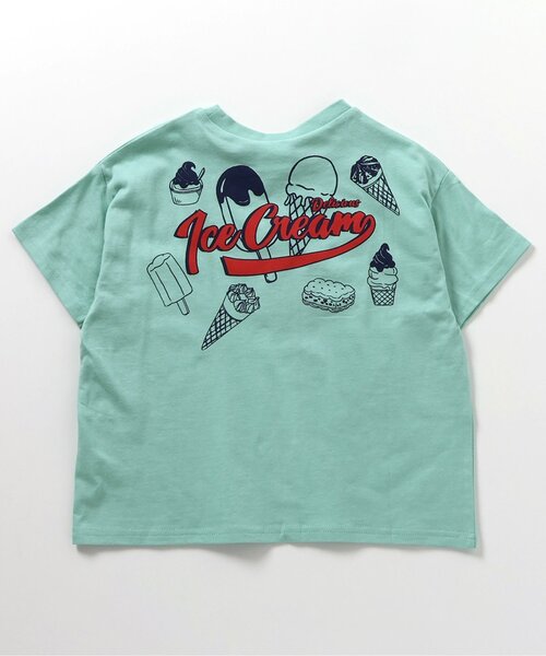 BREEZE(ブリーズ)の「【WEB限定】カラバリプリント半袖Tシャツ(Tシャツ/カットソー・キッズ・パープル/ベージュ/チャコール/ミント/ネイビー/イエロー/キャメル/ピンク/オフホワイト/サックスブルー・110/150/90/100/130/120/140)」の22枚目の写真
