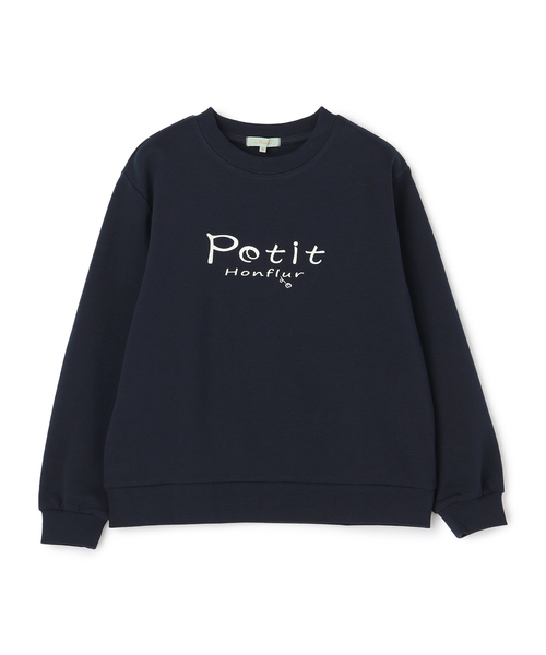 Petit Honfleur(プチオンフルール)の「ロゴダンボールプルオーバー(Tシャツ/カットソー・レディース・グリーン/ネイビー/アイボリー・M/L)」の3枚目の写真