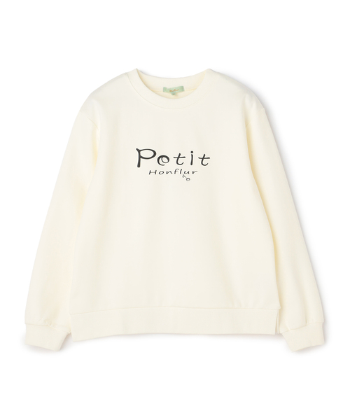 Petit Honfleur(プチオンフルール)の「ロゴダンボールプルオーバー(Tシャツ/カットソー・レディース・グリーン/ネイビー/アイボリー・M/L)」の4枚目の写真