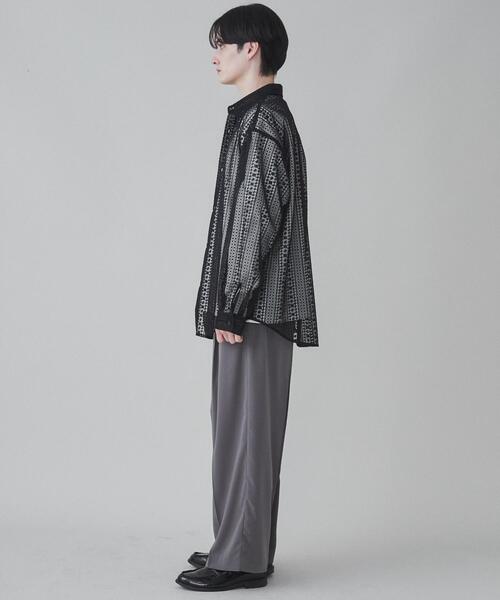 LUCY(ルーシー)の「LUCY/チュールレース刺繍シャツ(シャツ/ブラウス・メンズ・ブラック・LARGE/MEDIUM)」の13枚目の写真