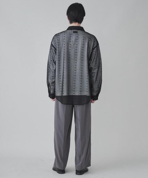 LUCY(ルーシー)の「LUCY/チュールレース刺繍シャツ(シャツ/ブラウス・メンズ・ブラック・LARGE/MEDIUM)」の14枚目の写真