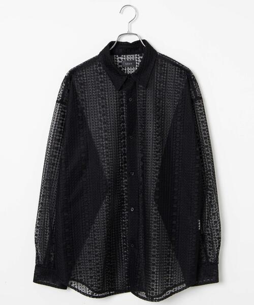 LUCY(ルーシー)の「LUCY/チュールレース刺繍シャツ(シャツ/ブラウス・メンズ・ブラック・LARGE/MEDIUM)」の15枚目の写真