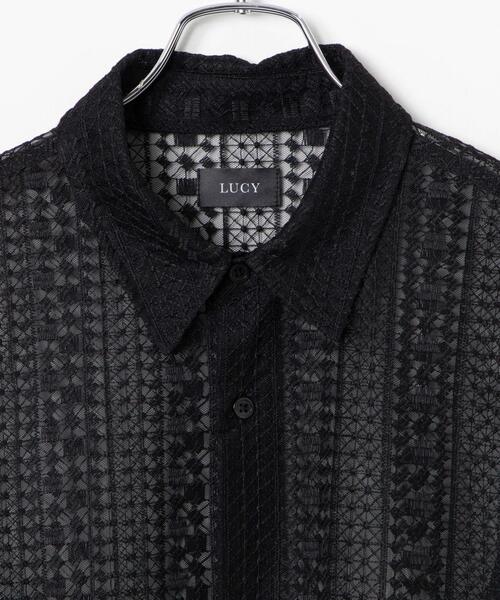 LUCY(ルーシー)の「LUCY/チュールレース刺繍シャツ(シャツ/ブラウス・メンズ・ブラック・LARGE/MEDIUM)」の17枚目の写真