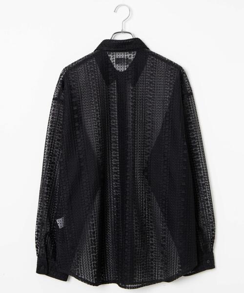 LUCY(ルーシー)の「LUCY/チュールレース刺繍シャツ(シャツ/ブラウス・メンズ・ブラック・LARGE/MEDIUM)」の16枚目の写真